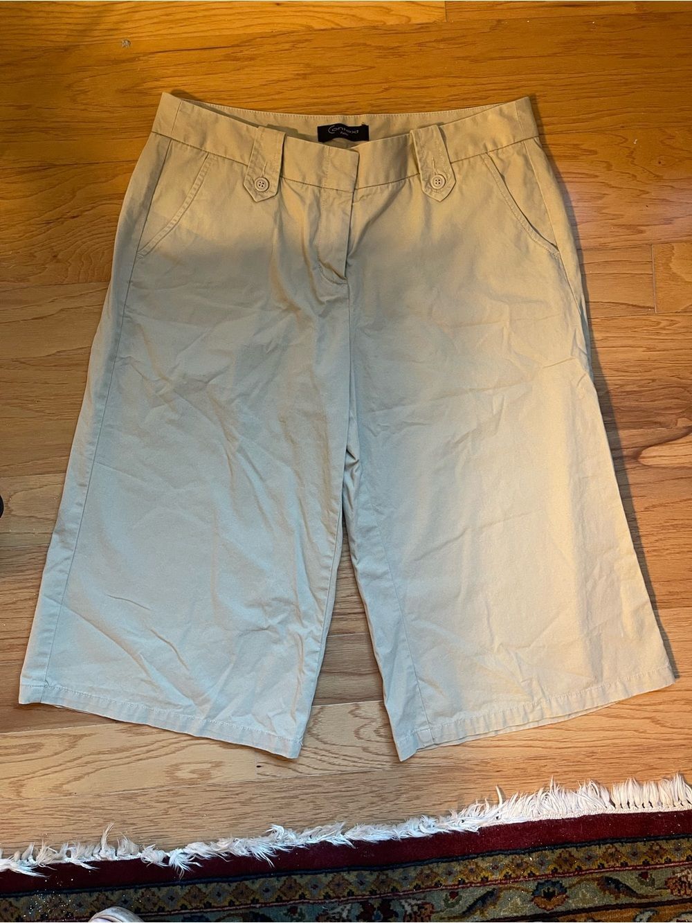 VTG 80s 90s Khaki Culottes 100% Cotton Liz Claiborne - Vintage Sizing